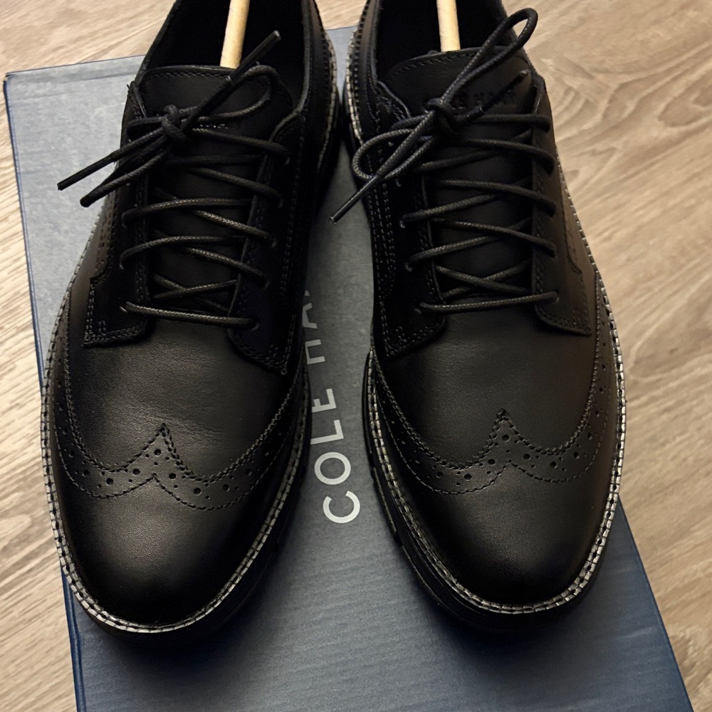 Women's ZERØGRAND Rella Wingtip Oxfords, Sz 9 - Picture 5 of 8
